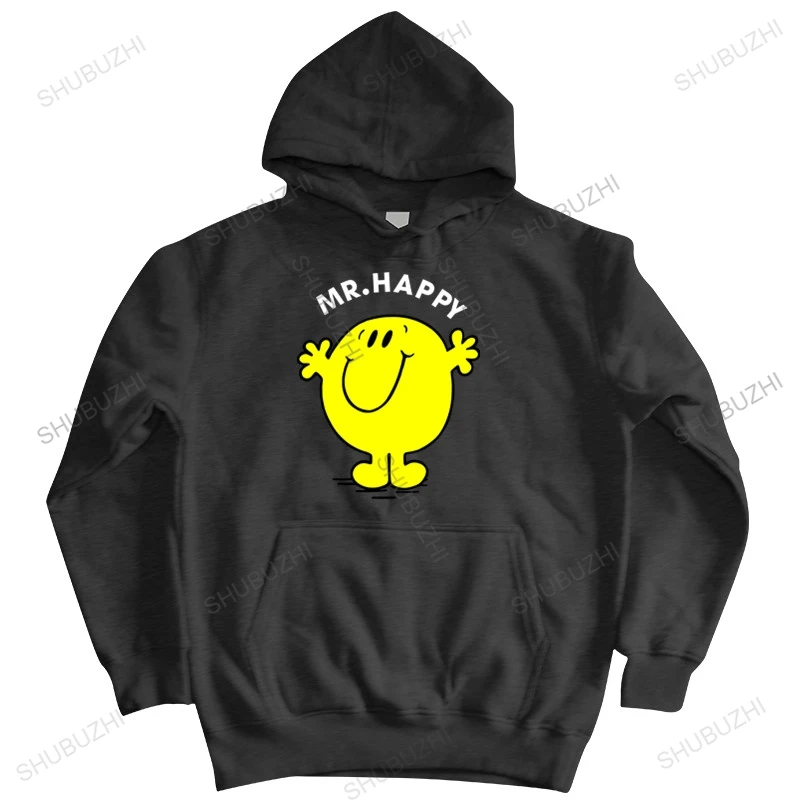 

Толстовка мужская с капюшоном, Свитшот бренда Mr Happy, худи с мультяшным принтом, свободная хлопковая кофта, модные худи, уличная одежда, осень-...