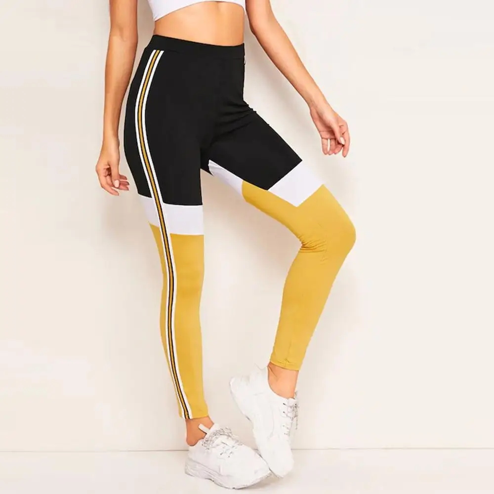 Женские сшитые дышащие и тонкие брюки спортивные штаны для занятий бегом йогой с