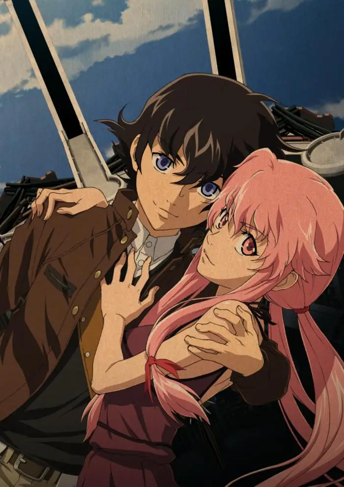 Плакат в стиле ретро дневник будущего аниме плакаты настенный плакат Картина на