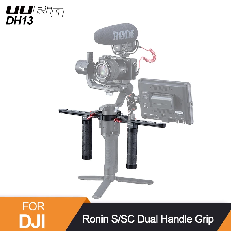 UURig DH13 Двойная Ручка Рукоятка стабилизатор для DJI Ronin S/SC камера Регулируемый