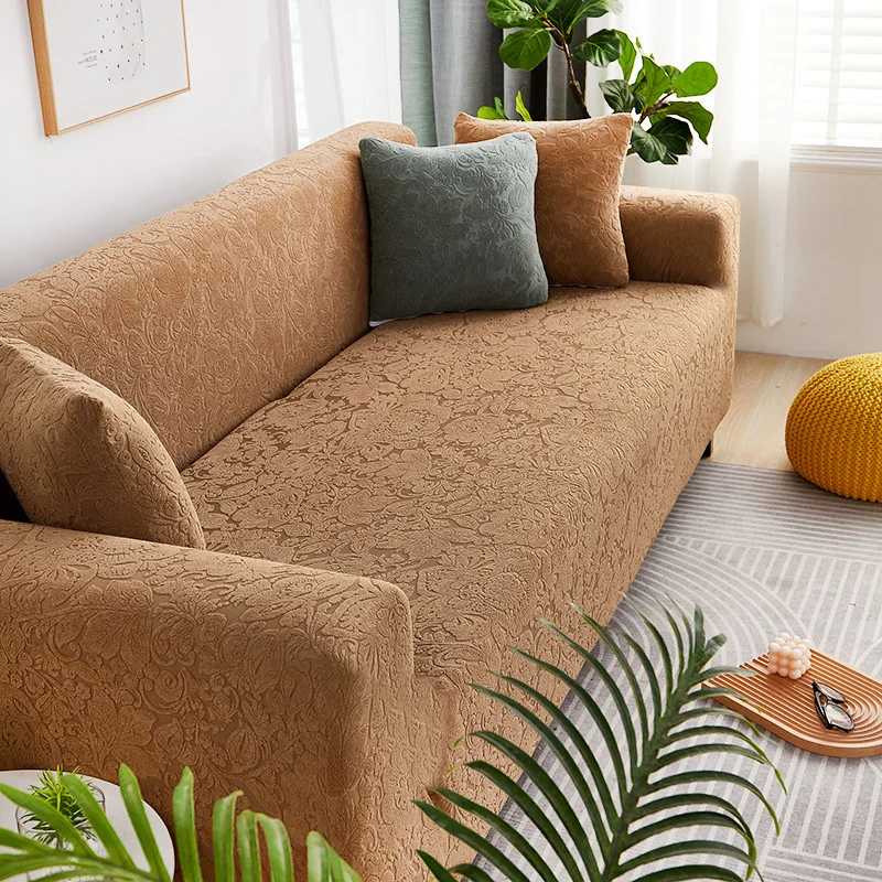 

Плотный жаккардовый чехол для дивана, чехол для гостиной, эластичный бархатный растягивающийся L-образный чехол для углового дивана, кресла...