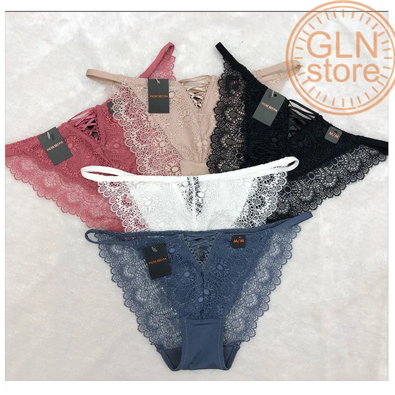 

2020 New Style Women Underwear Panties Hollow Ladies Lingerie Sexy Shorts Wrap Hip Lace Cotton Modal Briefs 125