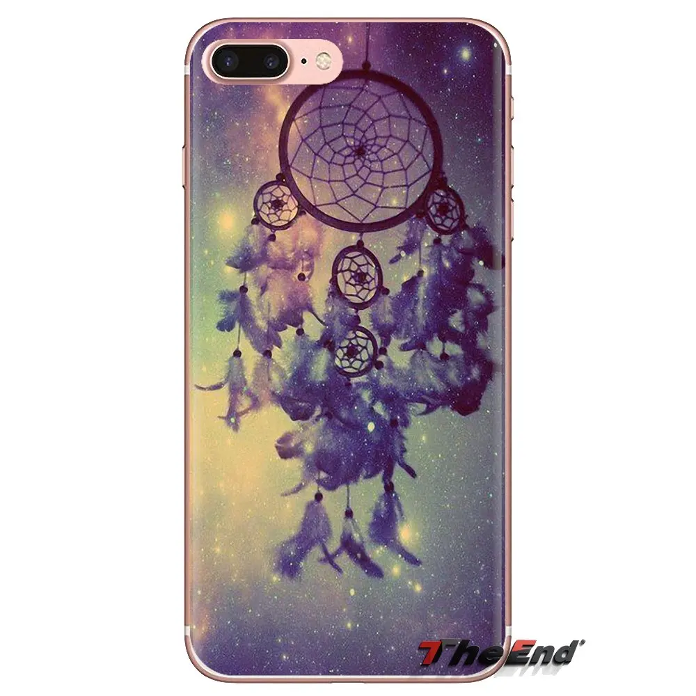 Для iPhone XS Max XR X 4 4s 5 5S 5C SE 6 6S 7 8 Plus samsung Galaxy J1 J3 J5 J7 A3 A5 мягкие чехлы Ловец снов удача