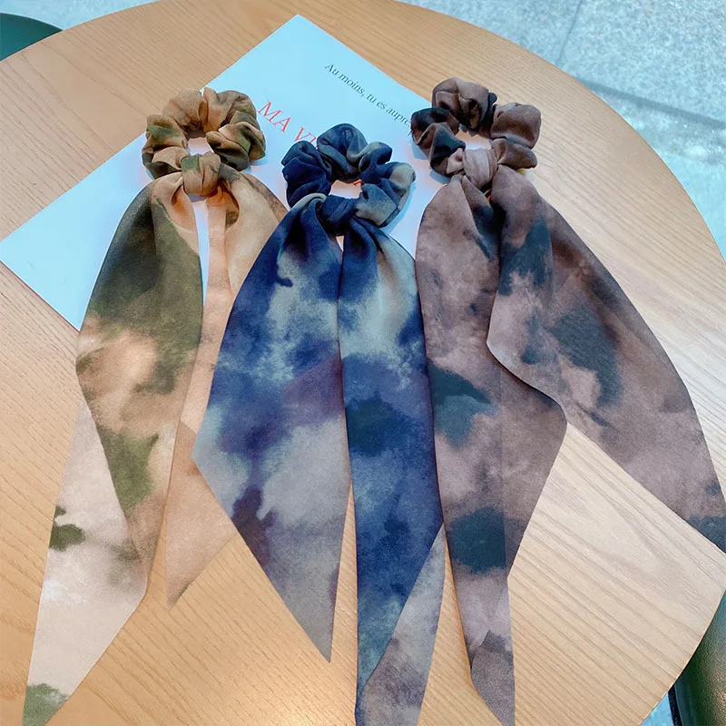 

Модная женская резинка для волос, резинка для волос, резинка для волос с принтом для девушек, резинки для волос, эластичная Женская повязка н...