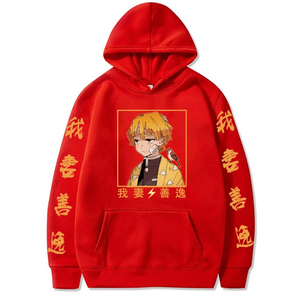 2021 модные толстовки с капюшоном изображением рассекающего демонов аниме уличная