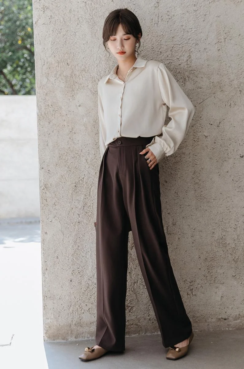 

Women's Blouses Polo Shirts Chiffon Top Fashion Casual Shirt Long Sleeve Summer Blouse Plus Size Loose Button Lady Tops 20115