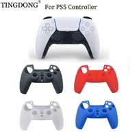 soft silicone gel anti slip skin case cover for sonyplaystations ps5 controller skin protection case for ps5 gamepad controle