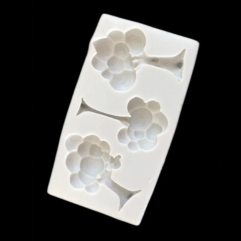 

Tree Cake Decoration silicone mold fondant mold cake decorating tools chocolate gumpaste mold candy molds Candle Plaster Mold