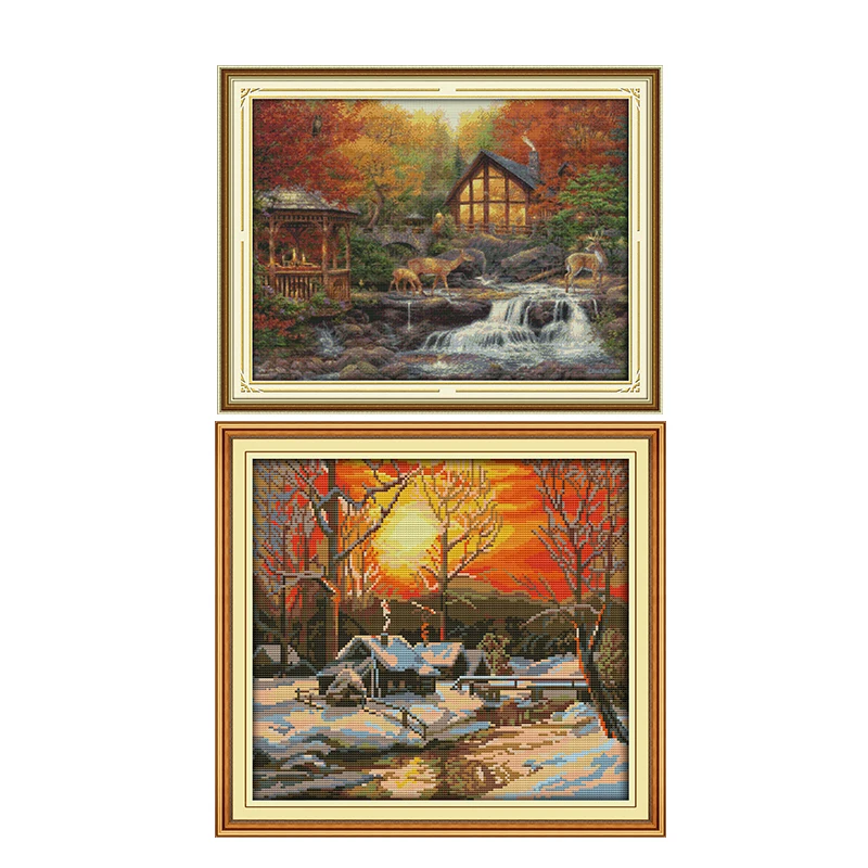 Набор для вышивки крестиком заката 11CT14CT набор DMC|cross stitch kits|cross setembroidery diy |