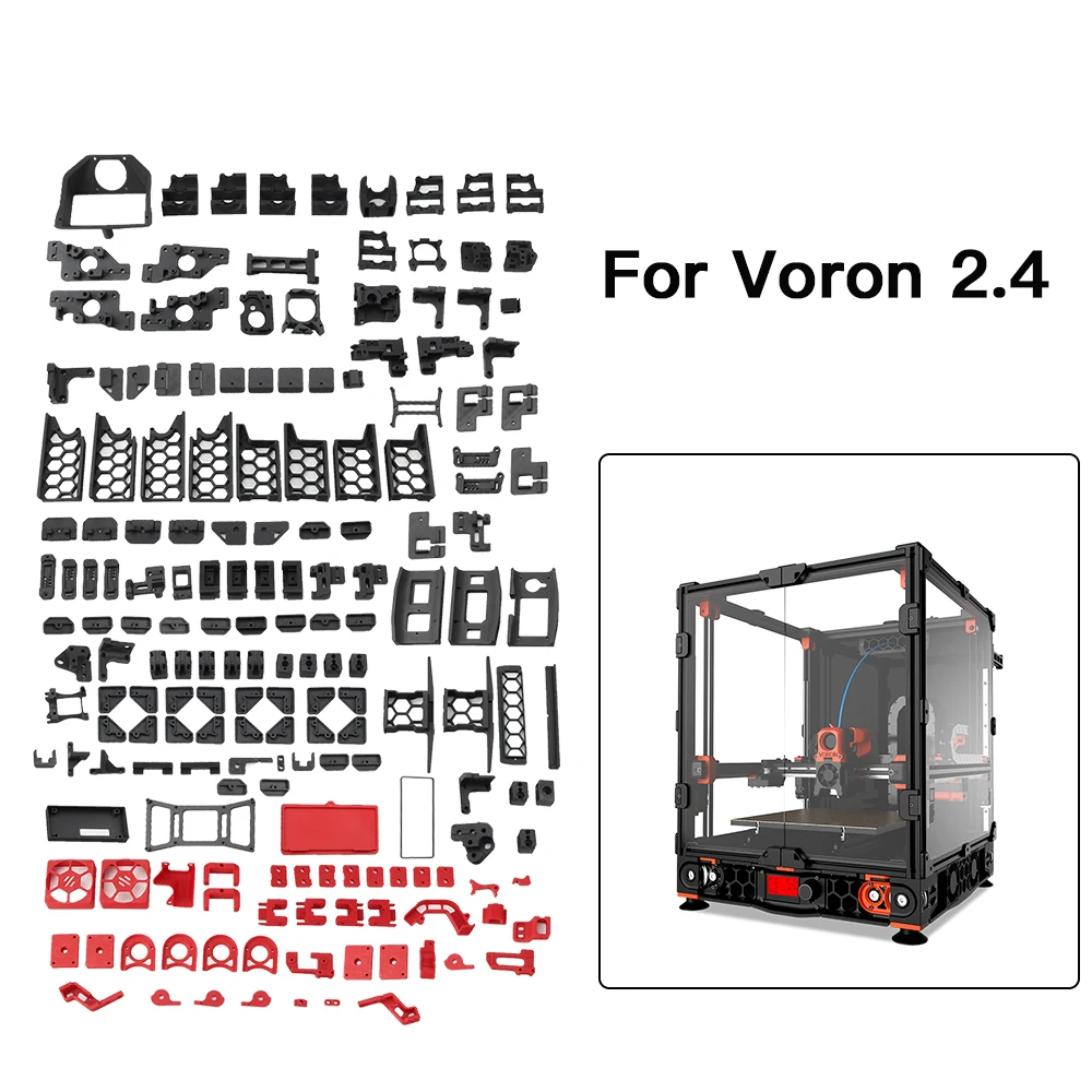 fysetc updated version voron 2 4 3d printer printed full kit printed esun abs filament printed kit for voron 2 4 3d print 350mm free global shipping