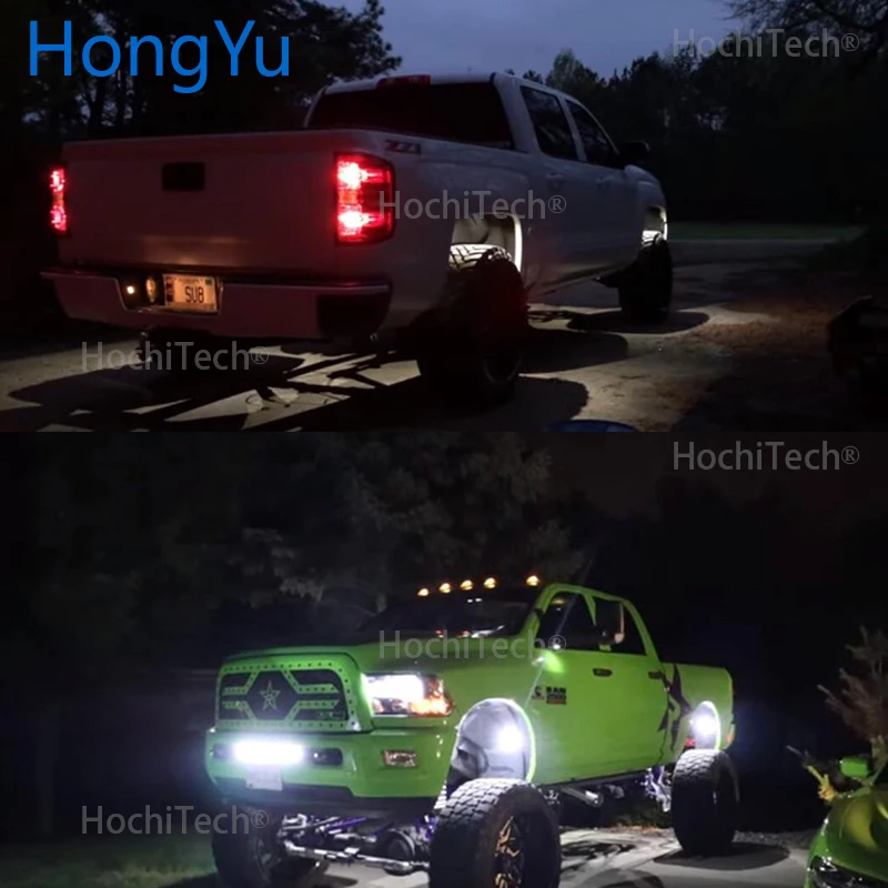 Светодиодные горные фонари, водонепроницаемые для Dodge ram, светодиодный фонарь для шасси автомобиля, светодиодный свет рок, многоцветный неоновый светодиодный фонарь, комплект