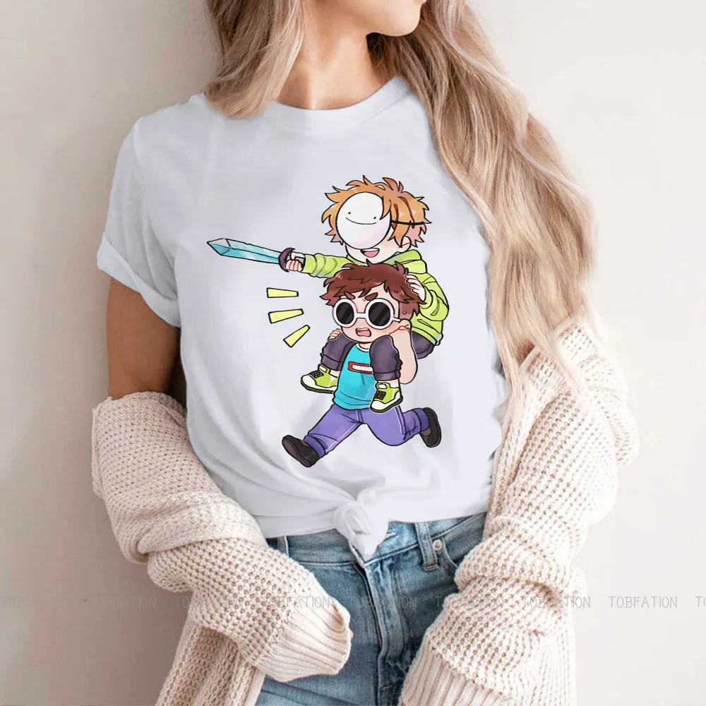 

George Women's TShirt Dream SMP Game Girls Graphic Tops O-neck Female T Shirt 5XL Funny Fashion Gift