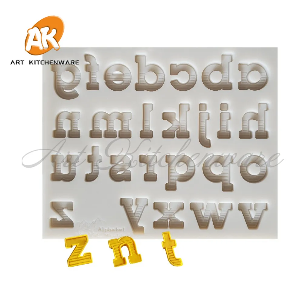 

New Lower Case Letters Silicone Cake Mold Cake Decorating Fondant Mold Chocolate Mousse Mold Cake Tool