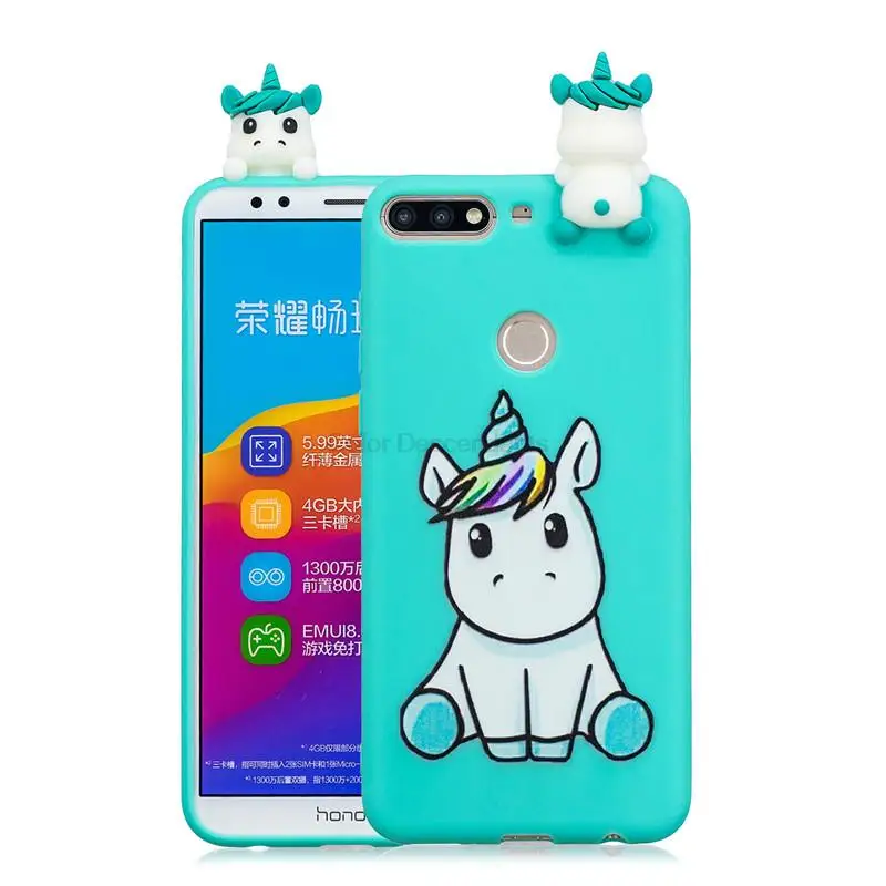 Мягкий силиконовый чехол из ТПУ для Huawei Y5 Y7 2018 Prime | Мобильные телефоны и