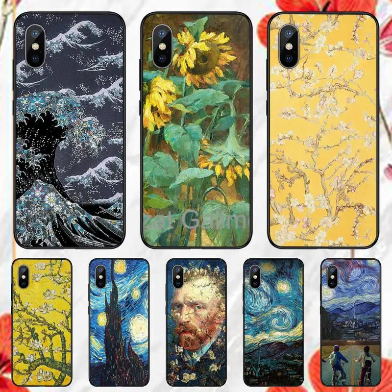 

Capinha para celular Van Gogh Phone Case for iPhone 11 12 13 pro XS MAX 8 7 6 6S Plus X 5S SE 2020 XR mini