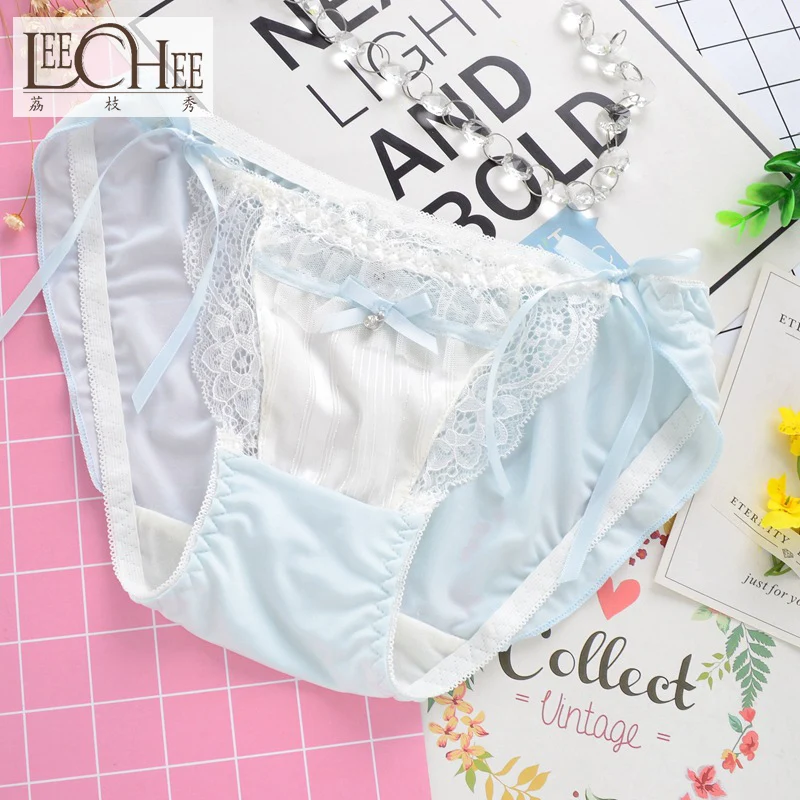 Сексуальное кружевное нижнее белье в японском стиле для девушек золотистое