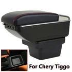 Подлокотник для Chery Tiggo 2 3X, двухслойный подлокотник для автомобильной зарядки, центральная консоль, подлокотник для рук, USB-бокс для хранения, аксессуары 2018