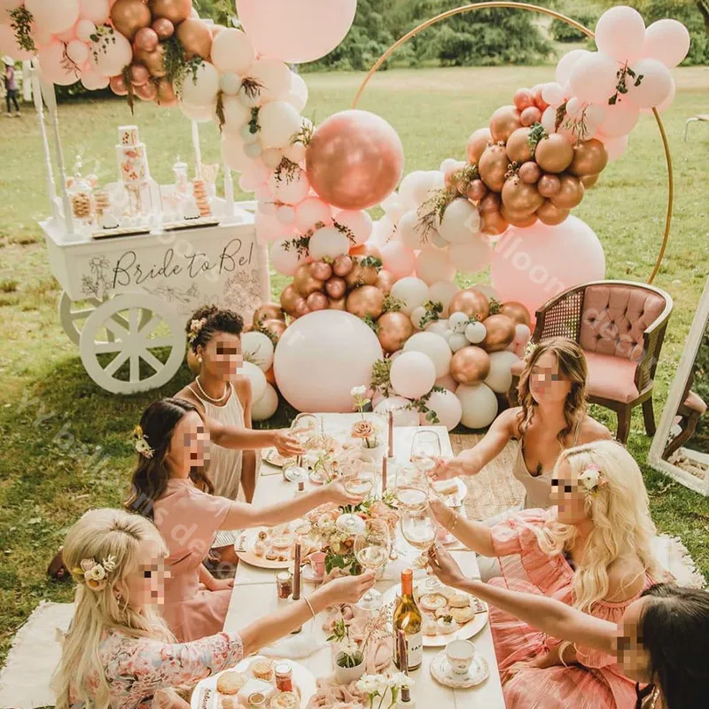 Сделай Сам гирлянда с воздушными шарами ранний день рождения макарон Пастельное