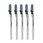 Лезвия для лобзика T101AO HCS с Т-образным хвостовиком, набор режущих инструментов для дерева, пластика HX6C, 5 шт.