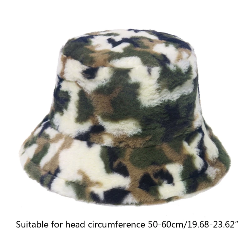 

K3NF Bucket Hats Outdoors Protection Fisherman Fuzzy for Men Women in Freezy Winter Autumn Windproof