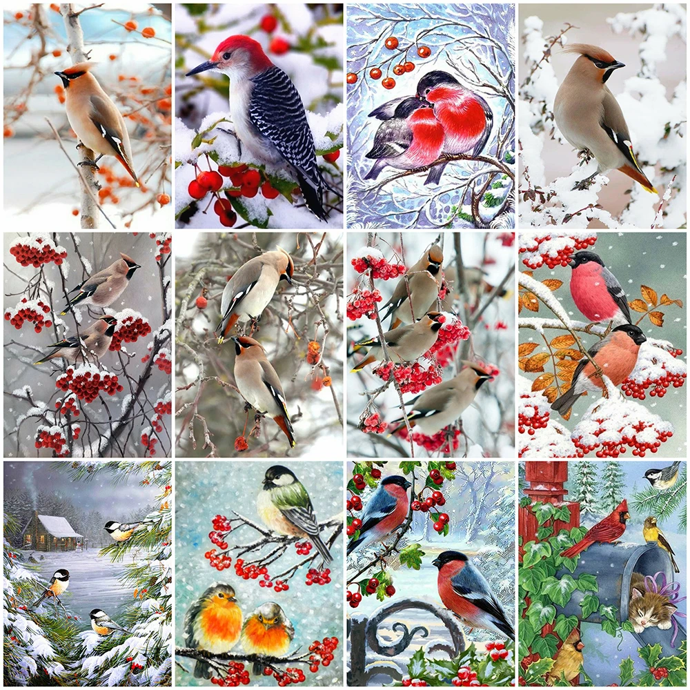 

MomoArt Алмазная мозаика Алмазная с изображением птицы Картина животное лошадь полный плацу рукоделия вышивка зима новое поступление подарок ...