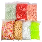 50 шт., силиконовые искусственные приманки в виде червя, 2 см, 0,3 г