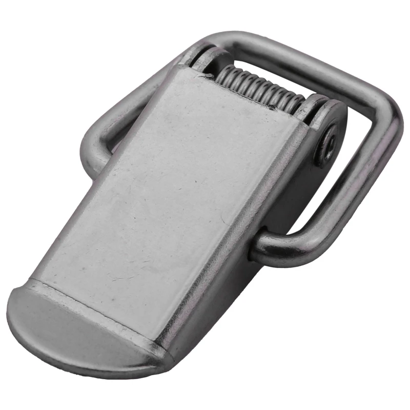 

10Pcs Cabinet Spring Loaded Iron Straight Loop Toggle Latch 45mm Length