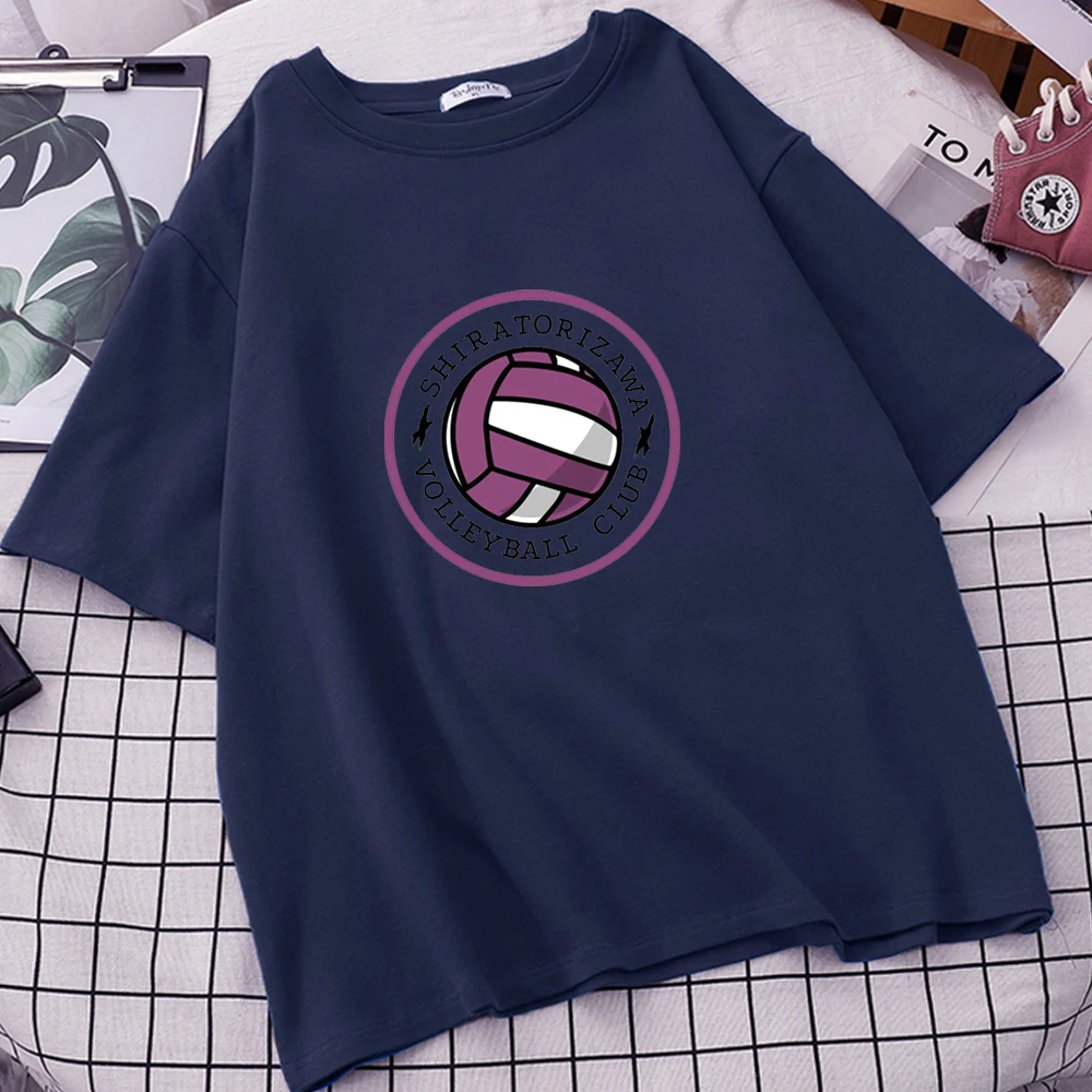 

Women Haikyuu T Shirt Shiratorizawa Volleyball Club Tshirts Men Summer Oversized TShirts Round Neck Top Short Sleeve Tees Mujer