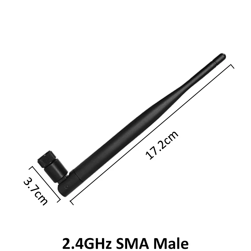 GRANDWISDOM 5pcs 2.4G antenna 5dbi sma male wlan wifi 2.4ghz antene IPX ipex 1 SMA female pigtail Extension Cable iot antena