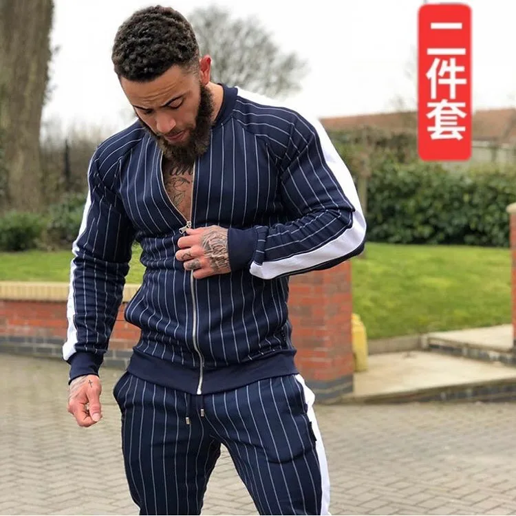 Спортивный костюм из 2 предметов спортивный для бега мужская повседневная