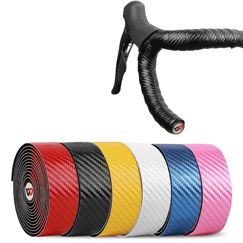 

2Pcs Cycling Cork Handlebar TapesRoad Bike Bicycle Handlebar Cork EVA PU Bar Tape Professional Cycling Damping Anti-Vibration Wr