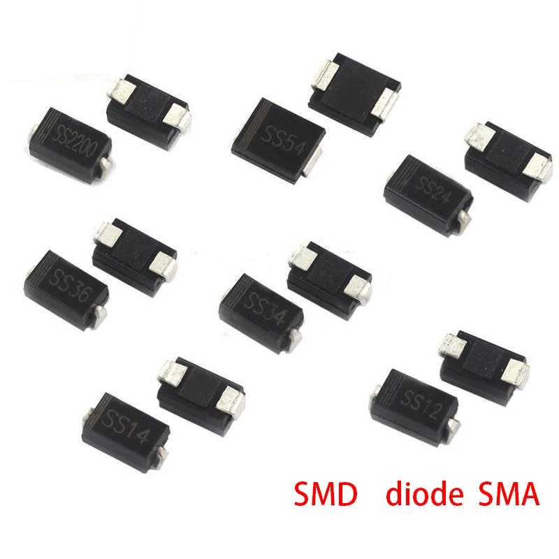 100 шт. SMD диод SMA 20 типов M1 M4 M7 SS34 SS14 RS1M SS110 ES1J US1M