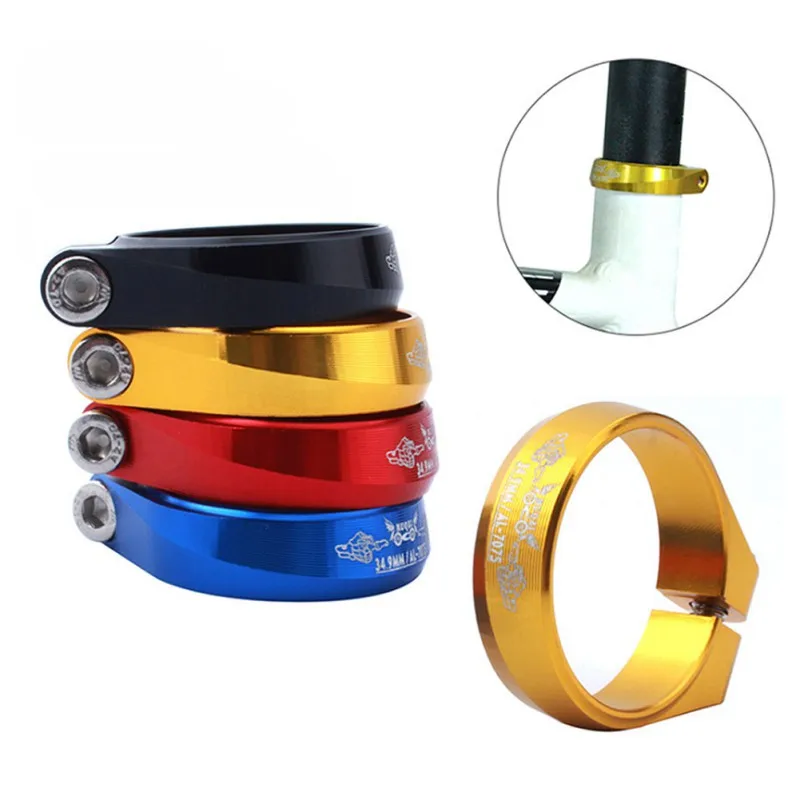 

2021 34.9mm Bicycle Seatpost Clamp Aluminum Alloy Quick Release Mountain Road Bike Lock Seat Post Tube Clip Clamp Fixed Gear