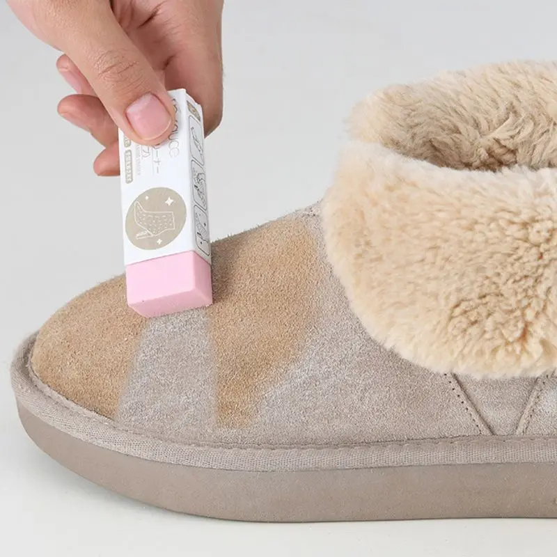 

2Pcs Portable Shoes Fast Cleaning Eraser Household Sheepskin Matte Leather Canvas Suede Water Free Shoes Care Cleaner
