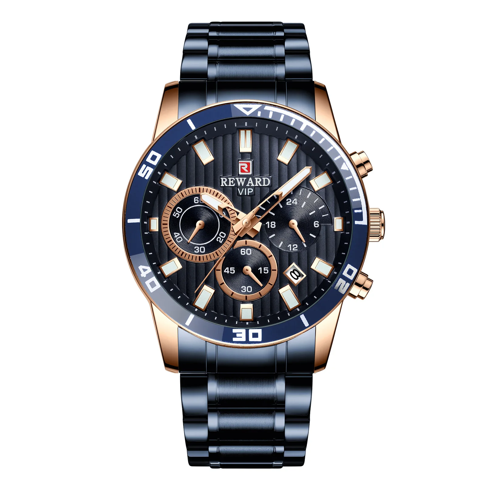 

2021 Student Sports Watch New Concept Creative Men's Watch Steel Band Watch Multifunctional Calendar Watch Business Men's Watch