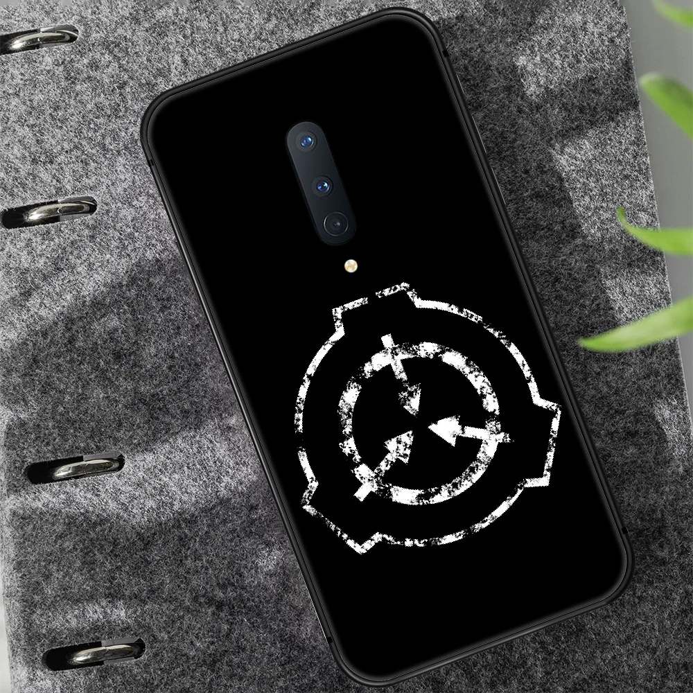 

scp Special Containment Phone Case Cover Hull For 1+ Oneplus 5T 6 6T 7 7T 8 8T Pro black Hoesjes Luxury Back Trend Waterproof