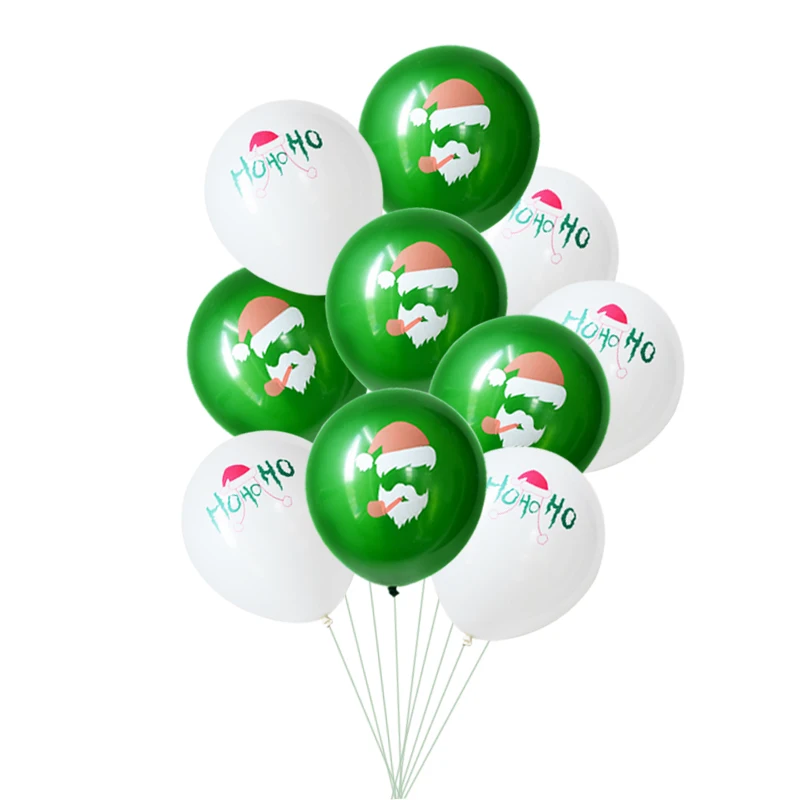 10 шт./лот Веселый Рождественский бал шаров из латекса шар с утолщённой меховой
