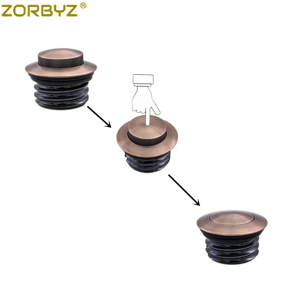 ZORBYZ 1 x мотоциклетный медный смывной всплывающий резервуар вентилируемый