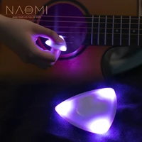 naomi unique triangle design guitar pick built in high sensitivity led light for acoustic folk guitar electric guitars