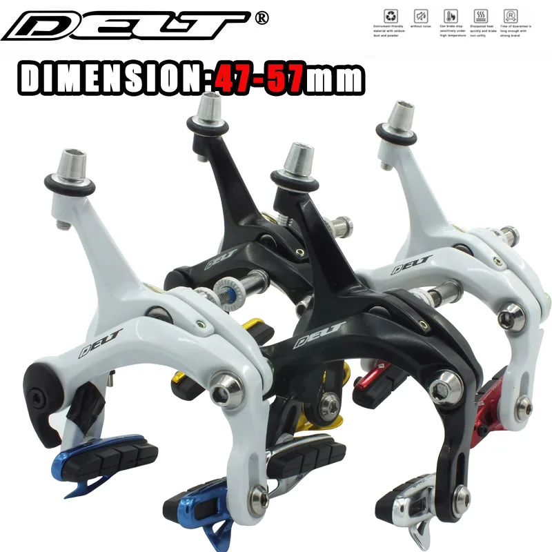 

Ultralight Urban Fixed Gear Road Bike Bicycle C Brake Caliper-Side Pull 47-57MM CNC Shoe White Black Accessories