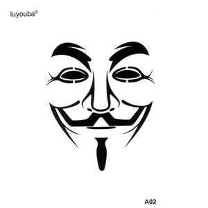 V маска убийцы временная татуировка наклейка поддельные татуировки и боди-арт Killer хна тату стикер s татуировки водонепроницаемые татуировки для мужчин