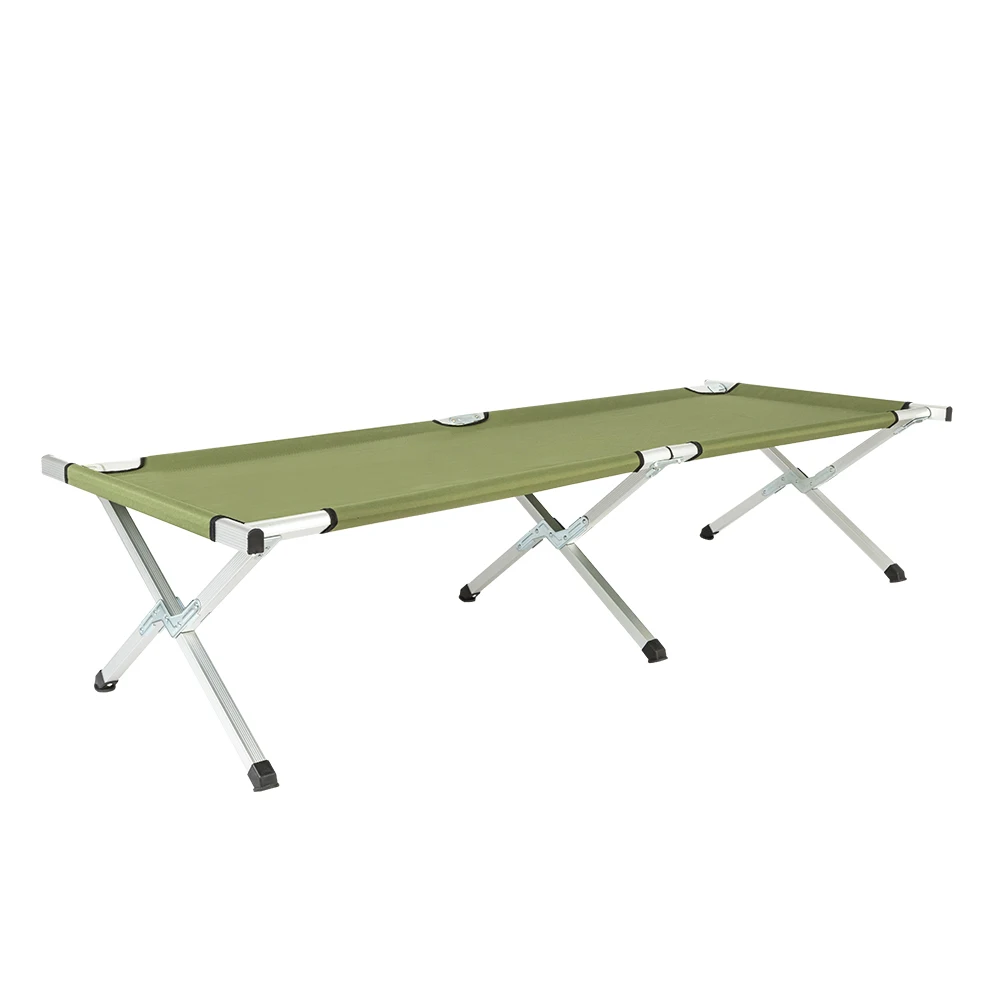 

Outdoor Camping Travel Bed Portable and Durable Camping Bed Army Green