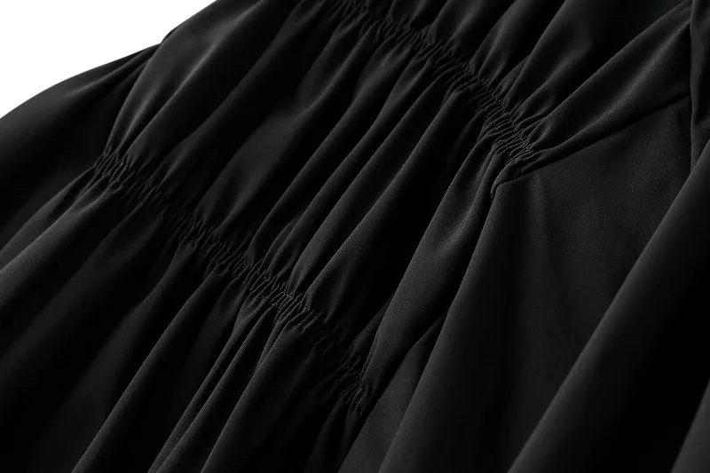 

A-line Skirt Female Spring and Summer 2020 New Ins Super Hot Black and White Pleated Mid-length Skirt Faldas Mujer Moda 2020