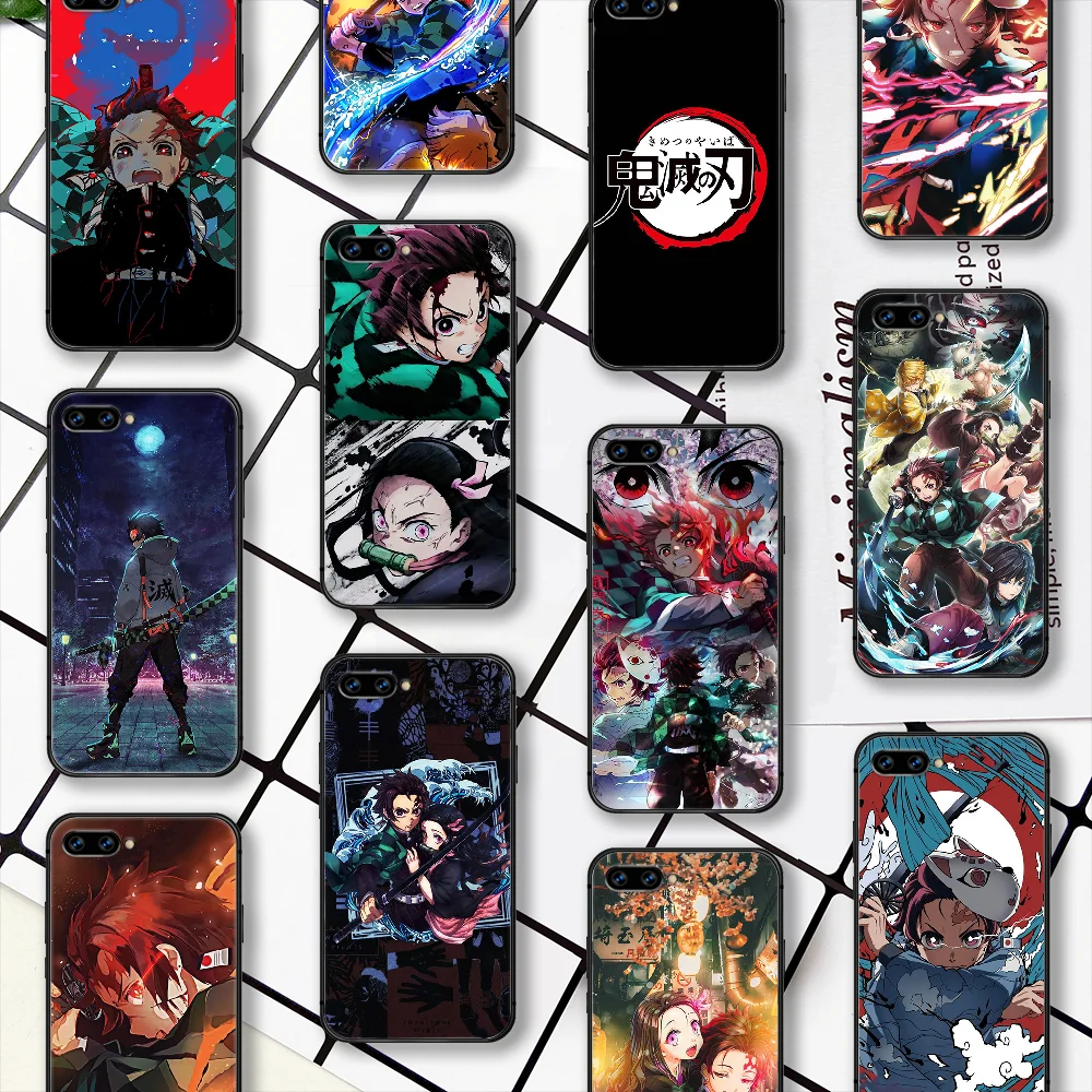 

Demon Slayer Anime Phone Case For Huawei Honor 6A 7A 7C 8 8A 8X 9 9X 10 10i 20 Lite Pro Play black Prime 3D Bumper Pretty