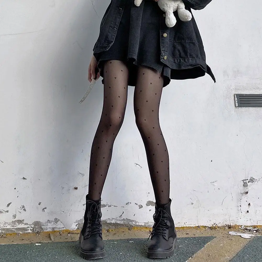 

1 Pair Of Socks Ladies Pantyhose Sexy Women Pantyhose Stocking Hosiery Nylon Female Dot Tights Polka Print Summer P6S8