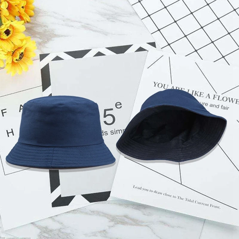 

1PC Korean Candy Color Fisherman Hat For Women Men DIY Portable Folding Hat Spring Summer Fashion Outdoor Sunshade Hat H11