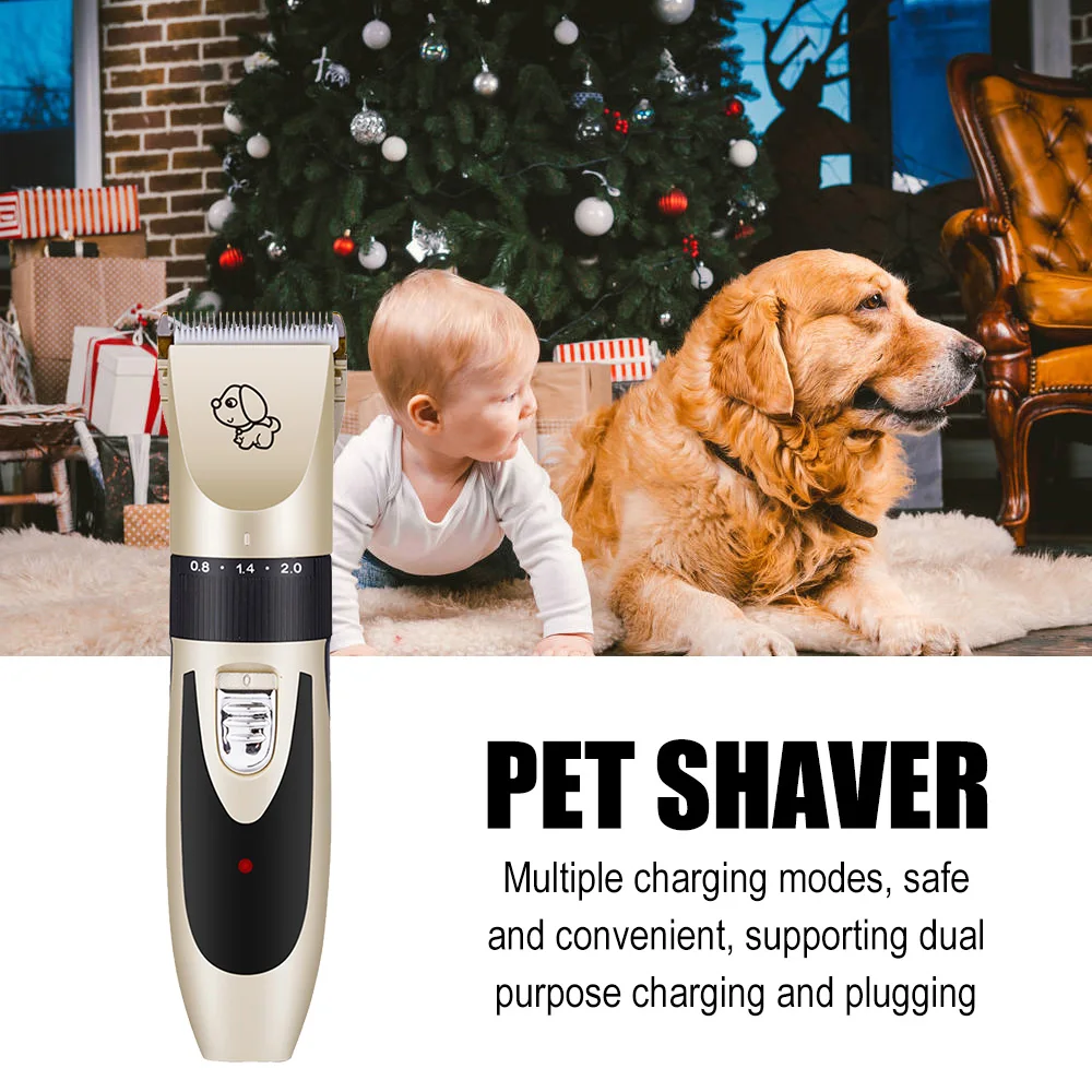 

Electric Dog Clipper Set USB Rechargeable C8 Groomers Big Dog Cat Quiet Clippers Washable Pets Hair Trimmers Grooming Tool