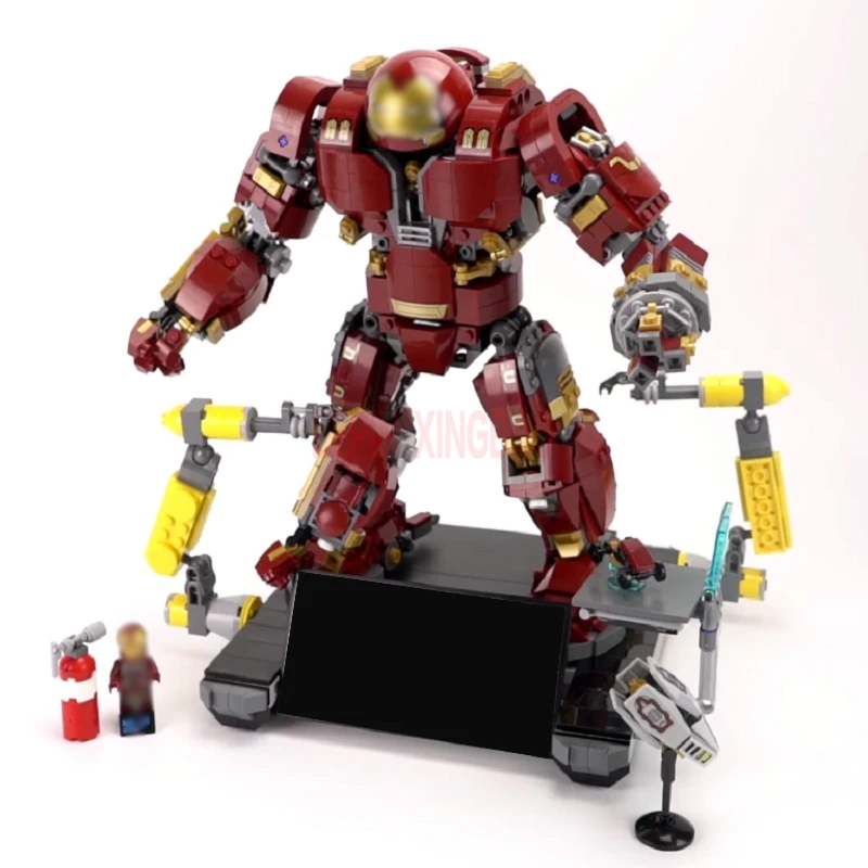 LP 07101 marvel Super Hero наборы 76105 Железный человек Анти Халк Мех Набор Детские legaoings