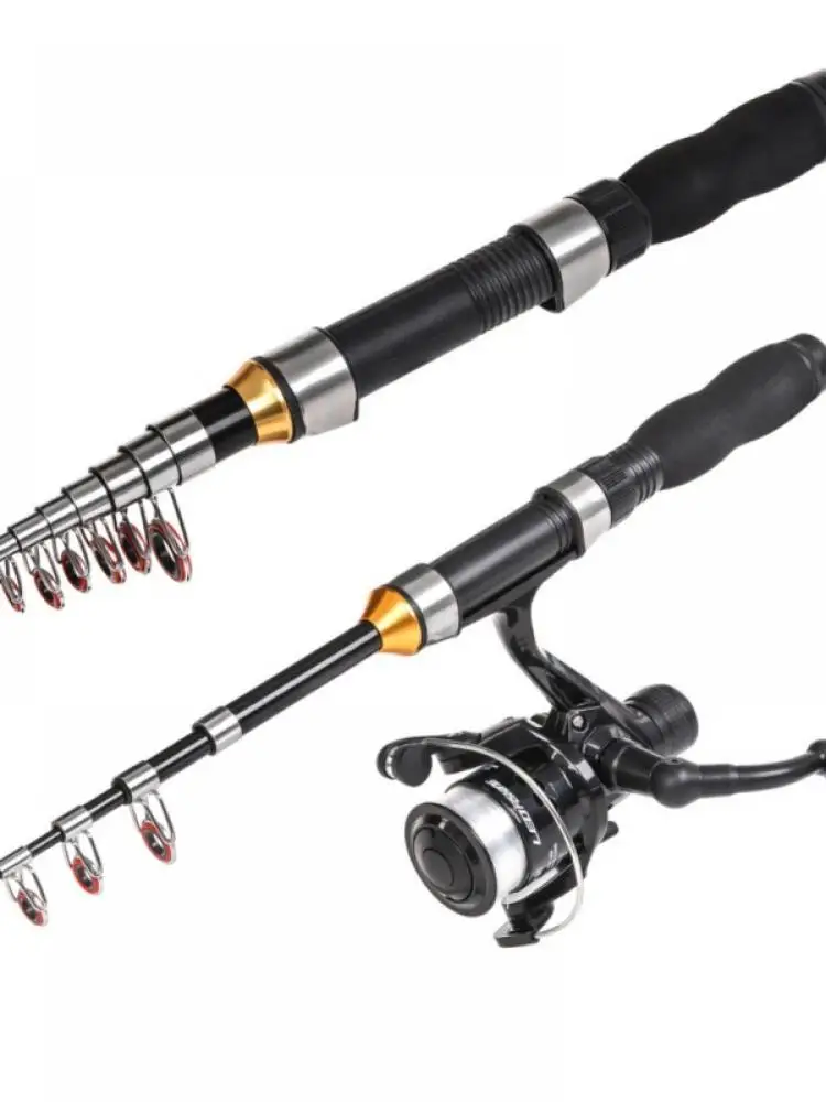 

Portable Outdoor Fishing Rod Carbon Fiber Fishing Rod Telescopic Fishing Rod Rotating Rod New Products Listed