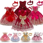 Свадебное платье для девочек, платья подружек невесты, вечернее платье для маленьких девочек на выпускной, детское официальное бальное платье, красное рождественское платье принцессы для девочек